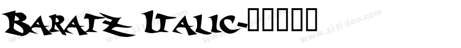 Baratz Italic字体转换